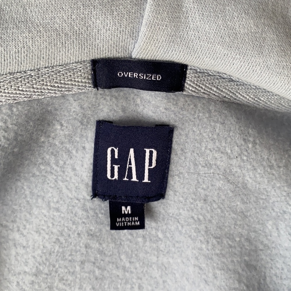 GAP Blue Vintage Soft Oversized Hoodie - Picture 7 of 7